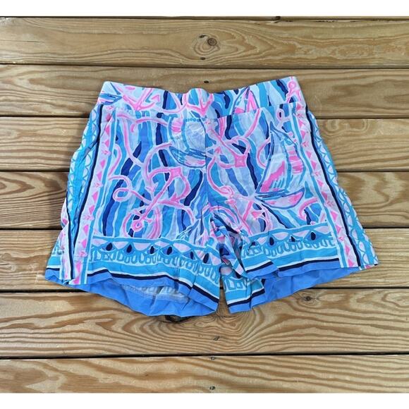 NWT $78 Lilly Pulitzer Neilah Shorts Size XS Women’s Blue - Picture 2 of 11
